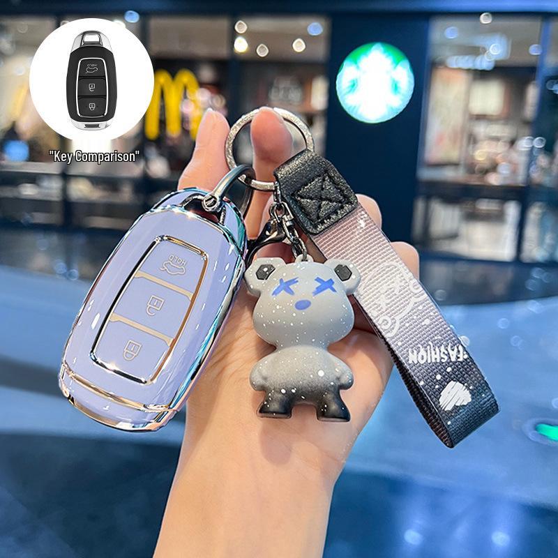 Modern ix35, Elantra ix25 Key Case: Compact Car Shell Buckle for Elantra, Lingdong, Mingtu, Langdong & Verna Models