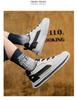 Men's Spring 2025 Breathable Casual Sneakers - Non-Slip Soft Sole, White Trendy Dad Shoes