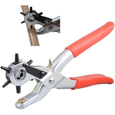 9 inç Deri Delgeç Ağır Hizmet Tipi El Pensesi Kemer Delikleri 6 Boyutlu Delgeç Aracı