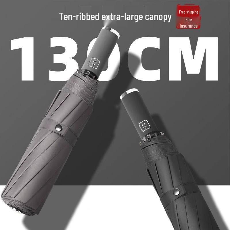 XL Double-Use Sturdy Folding Umbrella for Men & Women - Automatic, Reinforced, Thickened, Ideal for Two