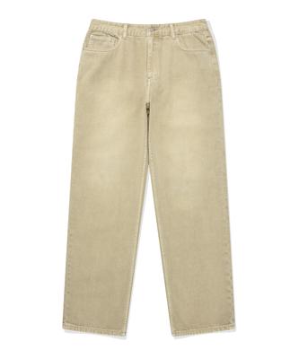 Denim Regular Dyed Pants Beige