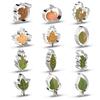 12 Stück Herbst Thanksgiving Ausstechformen Set Herbst Edelstahl Ausstechformen Formen Eichhörnchen Truthahn Ahornblatt