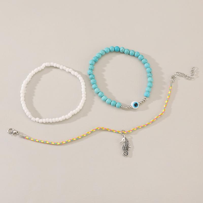 Bohemian Handmade Colorful Beads Anklets Summer Beach On Leg Foot Chain Bracelet Anklet Women Girls Holiday Jewelry