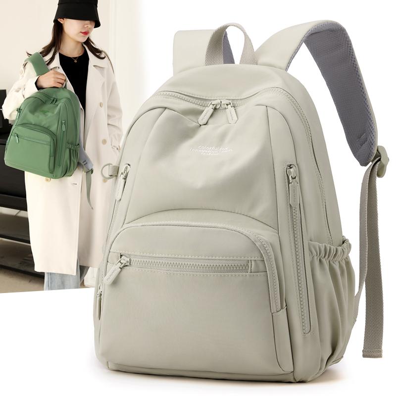 High Quality Fabric Women Backpack Large Capacity Girls School Backpack Fashion Casual Multi pockets Travel Backpack Sac