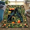 Black Cat Floral Garden Carpet Is Suitable For Living Room And Bedroom Doormats Office Balcony Decorative Carpet A11