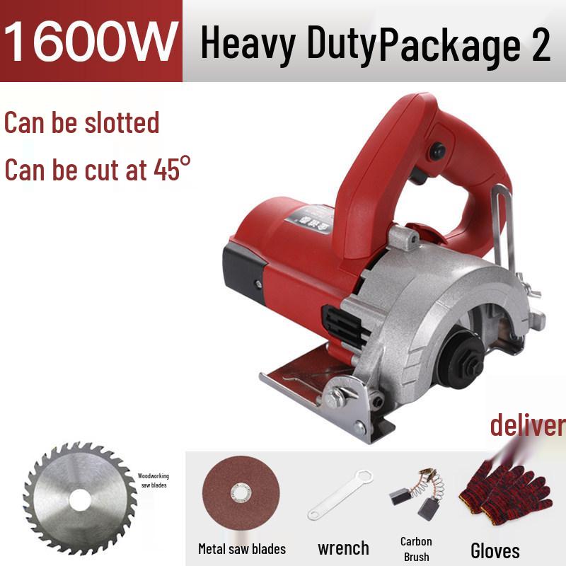 Electric Multi-Function Handheld Chainsaw: Wood, Stone, Tile Cutter 