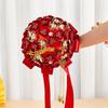 Elegant Chinese Wedding Bridal Bouquets Traditional Modern Design Artificial Flower For Bride Ceremony