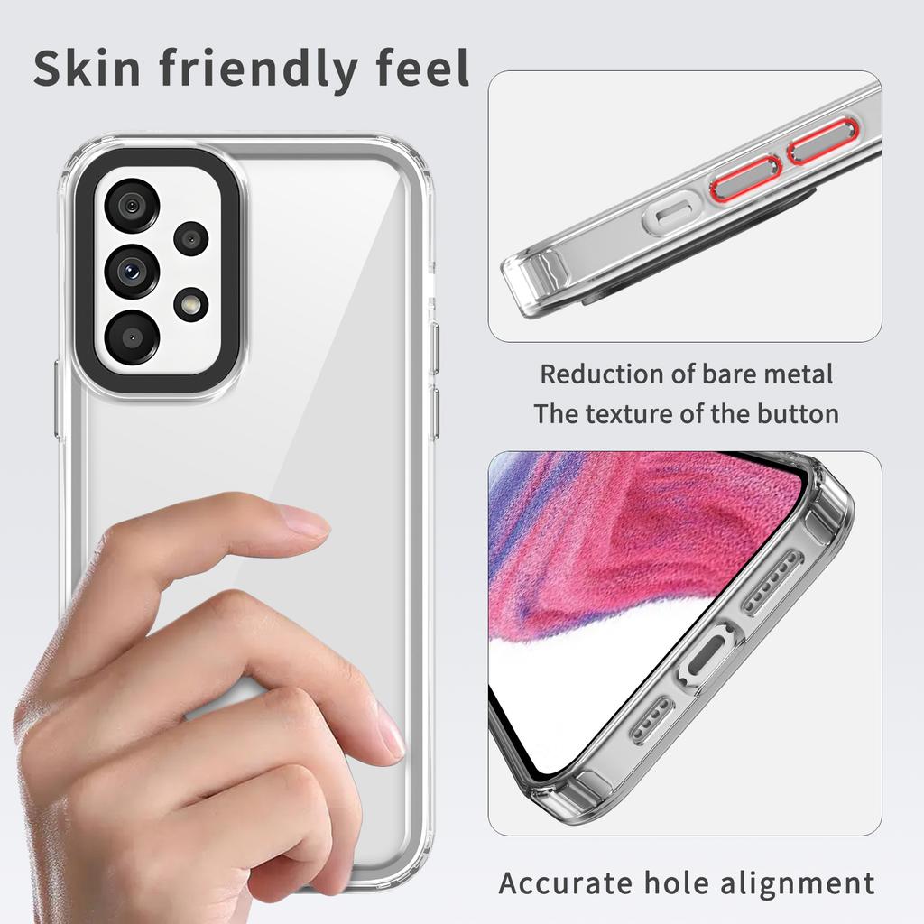 For Samsung Galaxy A53 5G Clear Cases Shockproof PC+TPU Phone Cover