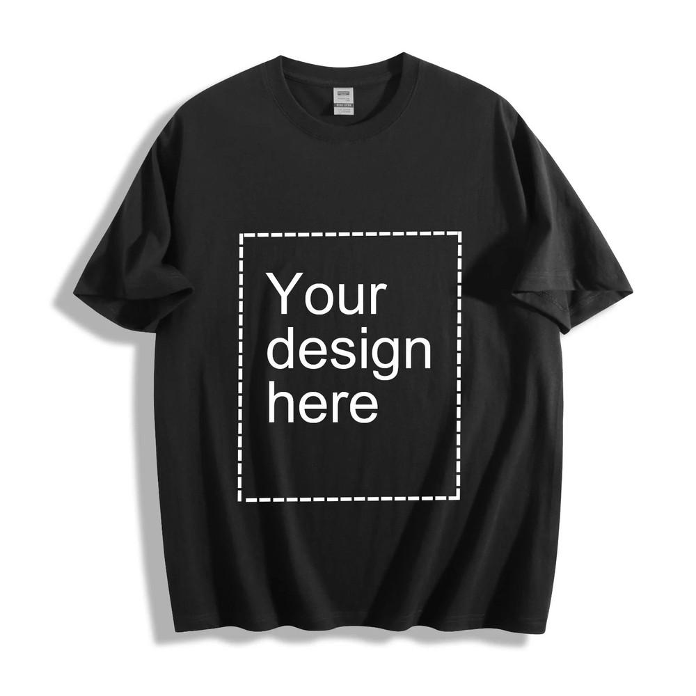 100% Cotton Unisex Tee Custom T-Shirt Personalized Print Tshirt DTG