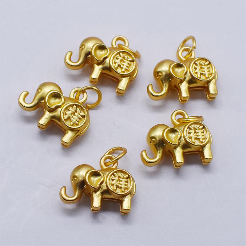 Elephant Metal Pendant Fashion Diy Earrings Bracelet Necklaces Pendants Accessories