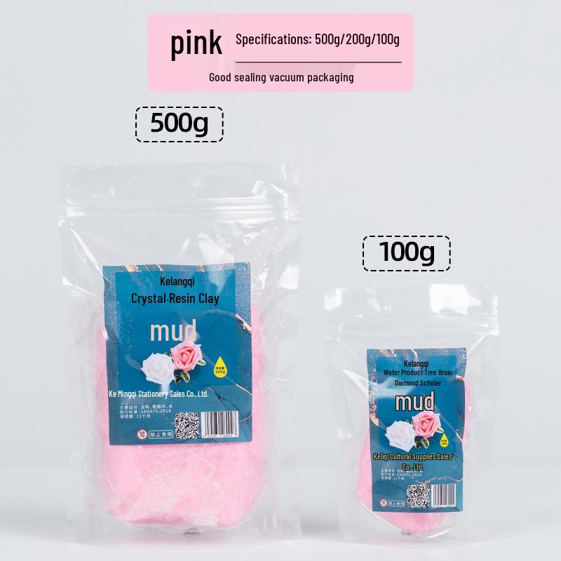 Ke Lang Qi 500g Crystal Resin Succulent Translucent Clay for Food Play