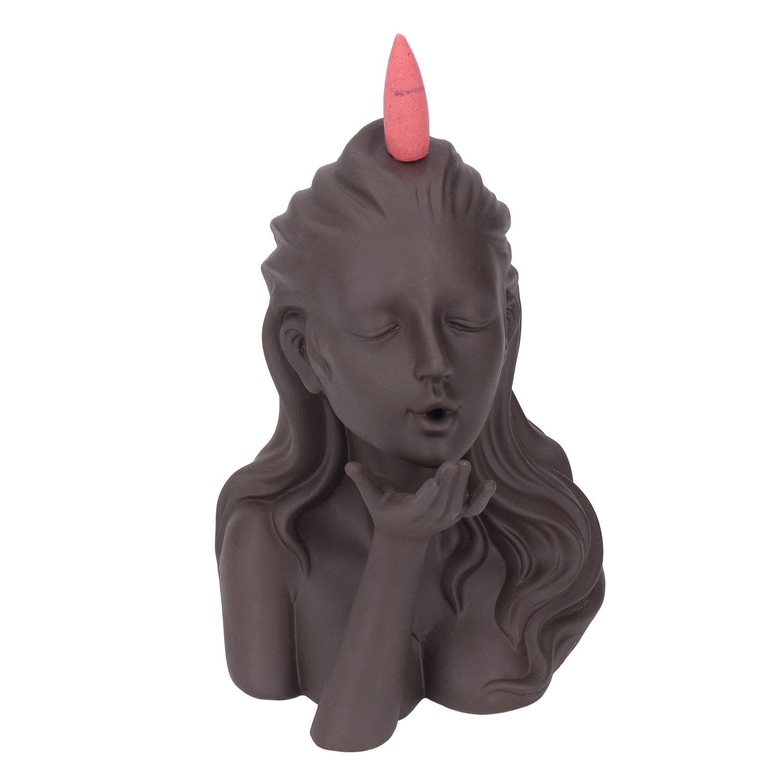 Backflow Incense Burners Modern Human Body Shape Waterfall Incense Holder for Home Office Desktop Decoration Gifts