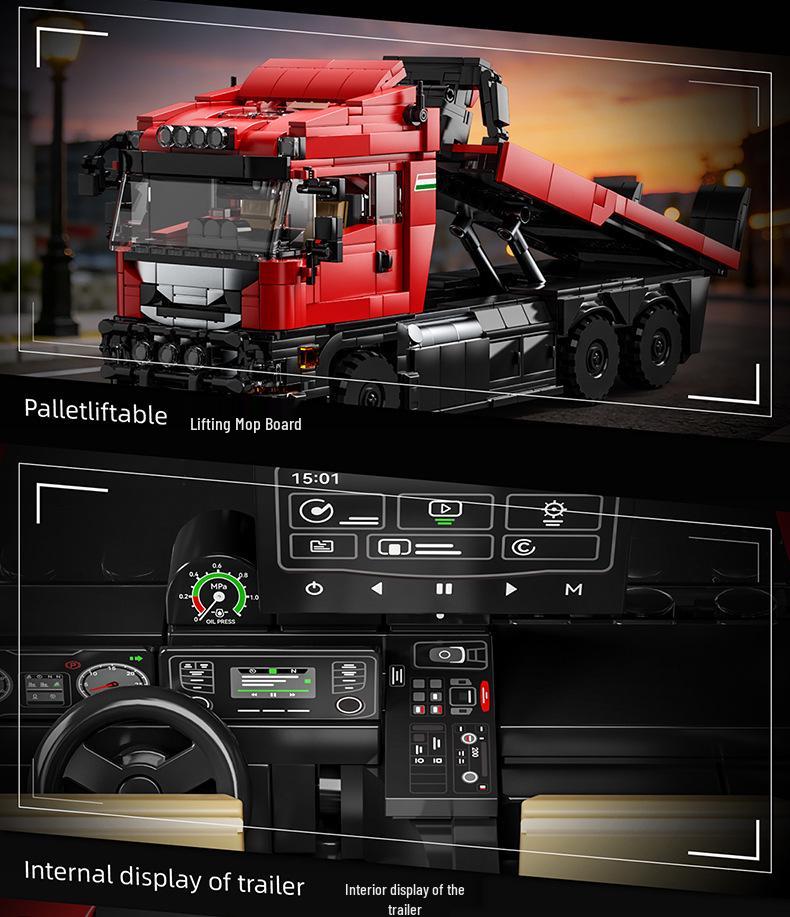 Scania Tractor Head Children's DIY Building Blocks Toy