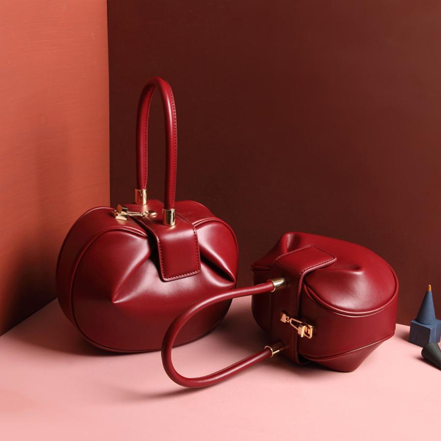 Luxury Genuine Leather Top-handle Women Handbags Designer Hobos Dumpling Ladies Shoulder Bags Luxury Phe Purses Small Tote Sac