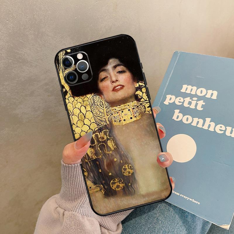Gustav Klimt Case For iPhone 17 Air 16 15 14 13 11 12 Pro Max 13 mini XR 15 16 Plus 16e Back Cover Shell