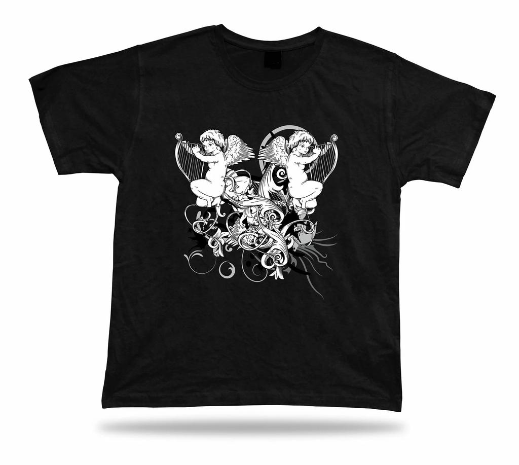 Cute Cupid Little Angel Floral t shirt tee design stylish birthday gift apparel