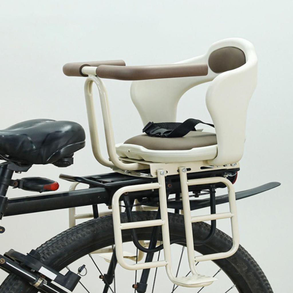 Rear Mount Bicycle Child Seat Kid's Bike for Electric Cycling Guardrail