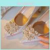 French Bridal High Heels With Crystal Embellishments For Wedding And Special Occasions