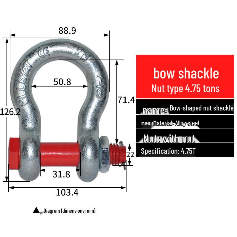 American Standard Heavy-Duty Lifting Shackles