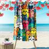 Colorful Cartoon Cats Pattern Towel Beach Towel Quick-drying for Travel Outdoor Sports Jogging Beach and Swimming