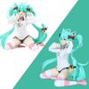12cm Schreibtisch Niedliche Hatsune Miku Kwaii Stil Anime Figur Spielzeug PVC Modell Sammlerpuppe Geburtstagsgeschenk