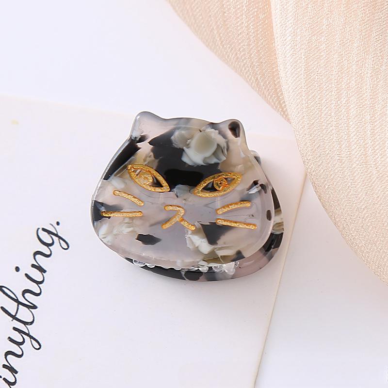 

Милые мини-кошачьи коготки для волос женские и женские многофункциональные ретро-нескользящие акриловые зажимы для волос для тонких волос