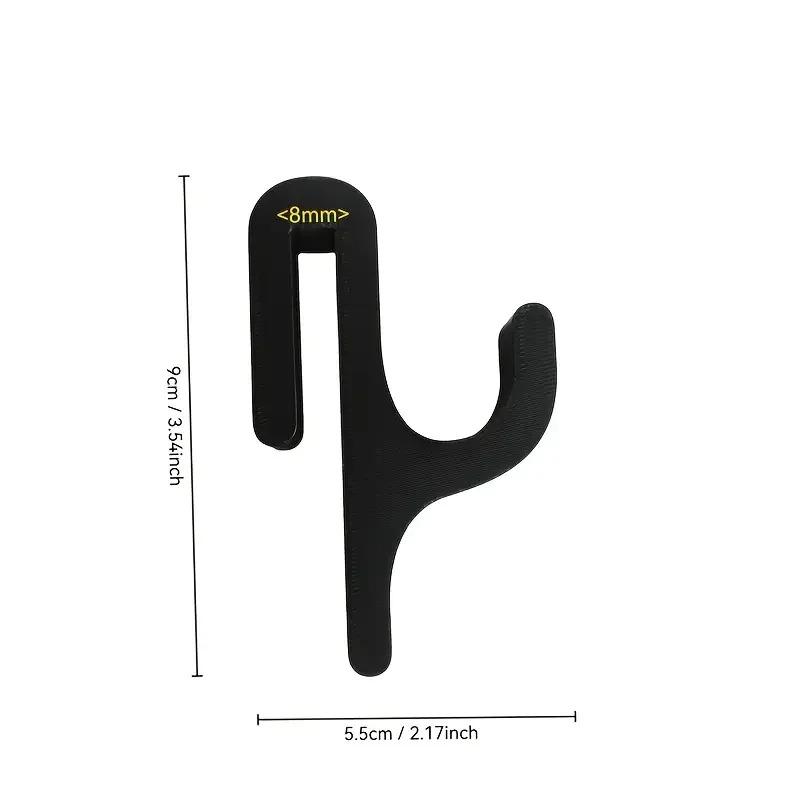 1 Shower Door Hooks - 8mm Frameless Glass Hanger, Bathroom Rack for Robes, Pajamas, Towels, Easy Install, No-Drill