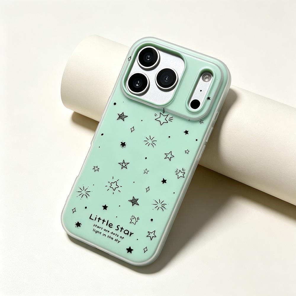 Hand-painted Little Stars Are Suitable for Apple Huawei Vivo Xiaomi OPPO Mobile Phone Case Matte iPhone17/16/15PM