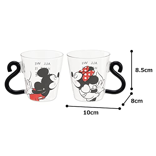 Maebata Disney Mickey & Minnie Heat-Resistant Pair Mug Set D-MF62 52159
