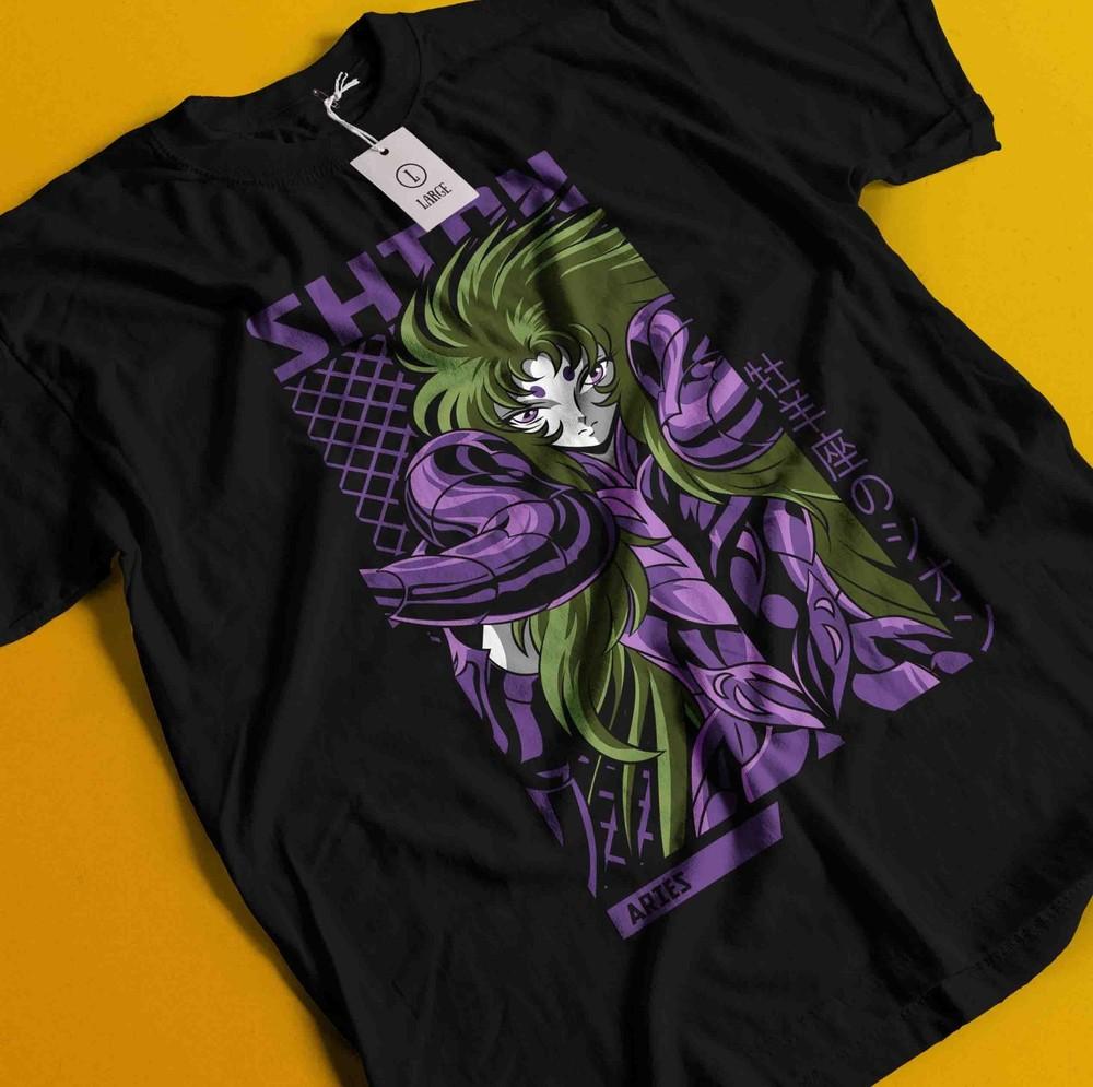

Saint Seiya Shun T-Shirt knights Of the Zodiac Hyoga Ikki Anime Manga Tee Unisex S