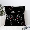 B-Boykisser Silly Cat Cute Pillow Case Plush Fabric Soft Pillowcase Double Sided Print Sofa Cushion Cover Throw Pillow Cover
