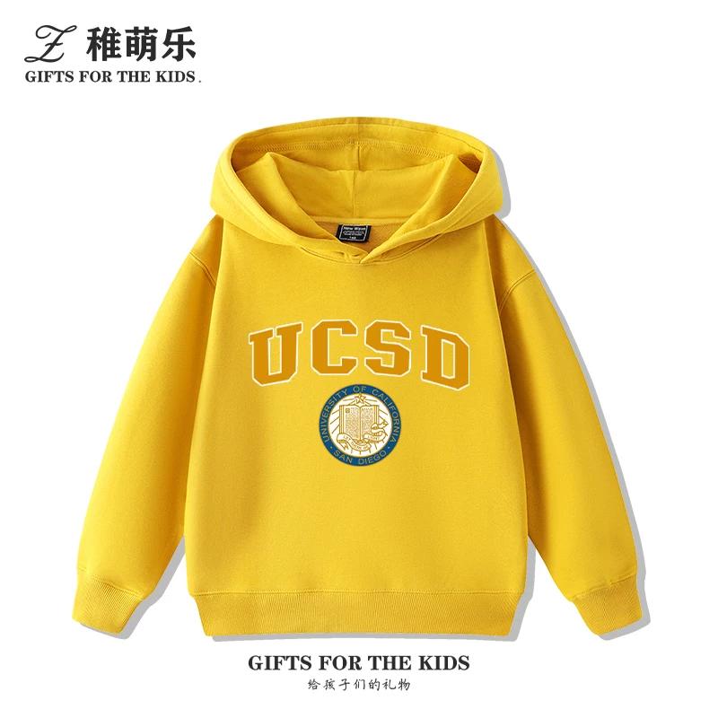 Fun UCSD (University of California, San Diego) Print Kids' Hoodie – Cute, Versatile Fall/Winter Pullover for Boys and Girls