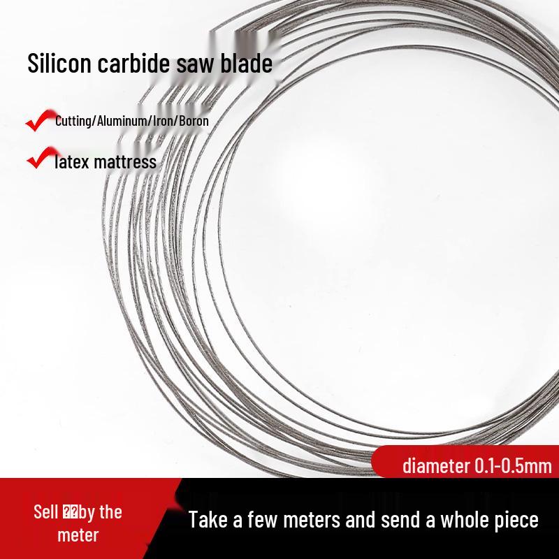 

Ultra-Fine Carborundum Diamond Wire Saw Blade for Jade and Amber Cutting 0.1mm Ultra-fine Cutting Wire [5 meters]