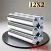 12x2mm  Super Powerful Round Neodymium Magnet  With double-sided adhesive Magnet N35 Strong Permanent Magnetic imanes