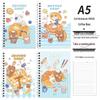 Creative Cute Cartoon A5 Loose-leaf Student Lined Notebook