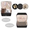 Nails Storage Case With Removable Dividers Sturdy Shoulder Strap Quilted Texture For Salons Artistics HX6C
