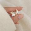 Korean Butterfly Shell Micro-Inlaid Ear Studs - Simple, Trendy & Versatile Earrings