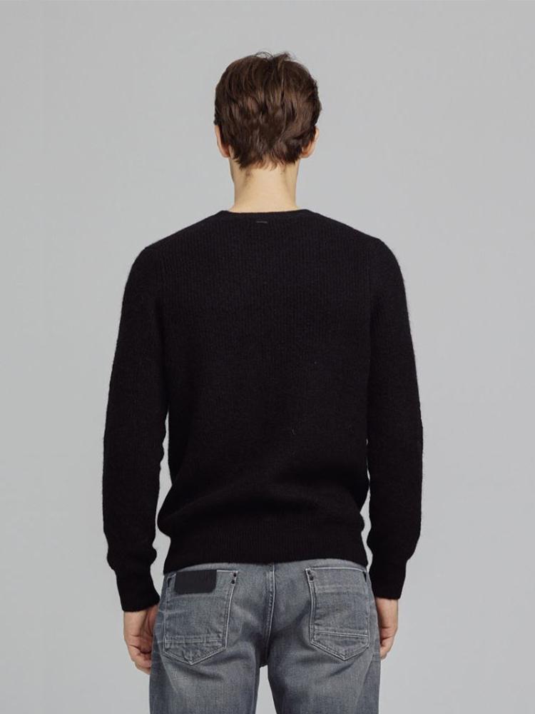 IKALOOK Round Neck Alpaca Wool Mix Knit Sweater Nit119