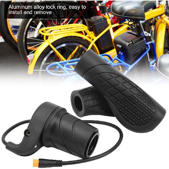 Half Throttle for EBIKE, Electric Speed Throttle Handlebar Grip Modified Thumb Throttle Part for Universal Mountain E Scooter