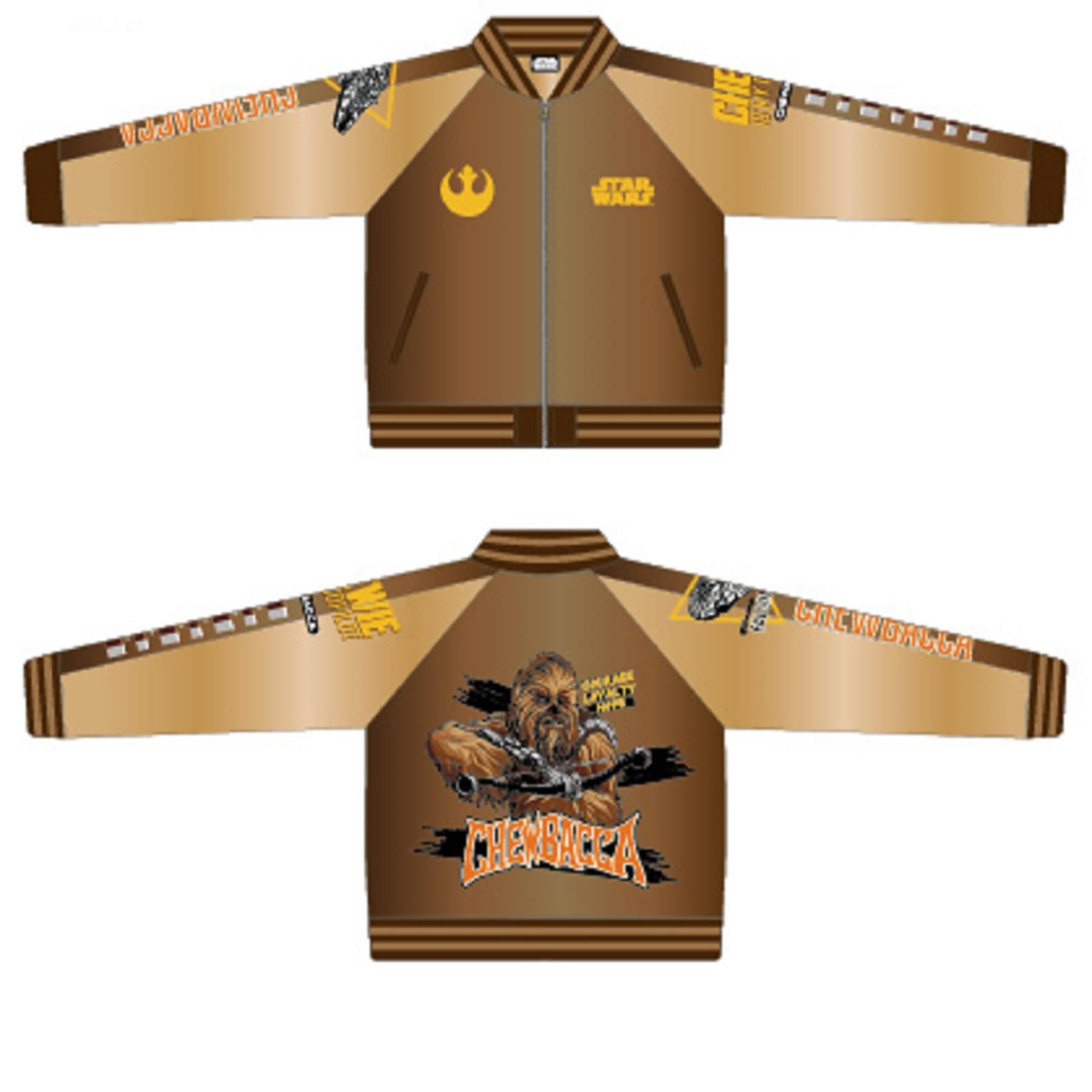 

Marushin Sukajan Jacket Brown Aggressive (3L) Design, Chest 108-116cm, Height 175-185cm