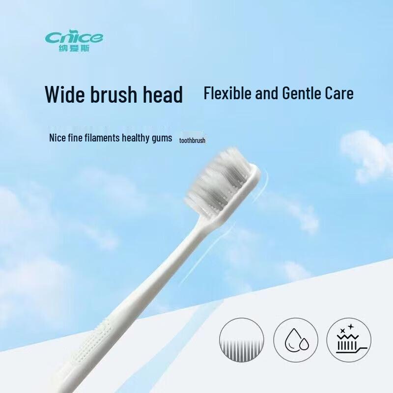 Naais A6 Soft Bristle Gum Protection Toothbrushes (10-Pack)