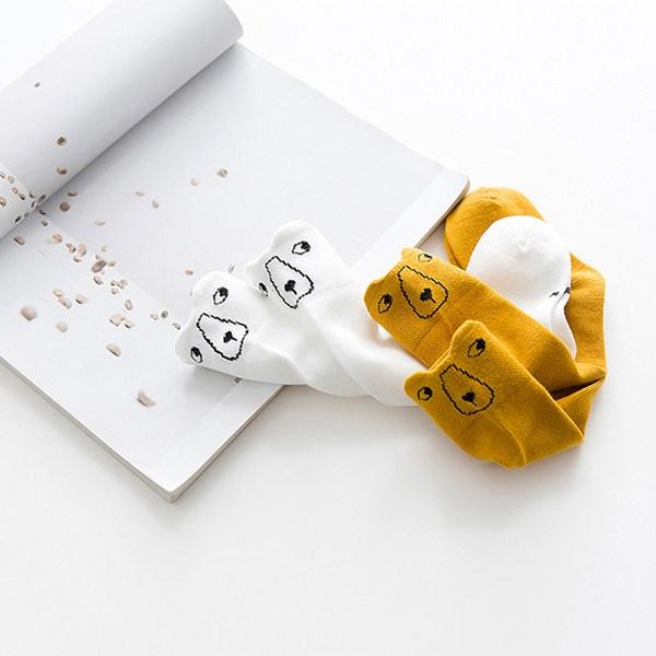 GS Bear Toddler Knee Socks 2-Piece Set, Korean Baby Products