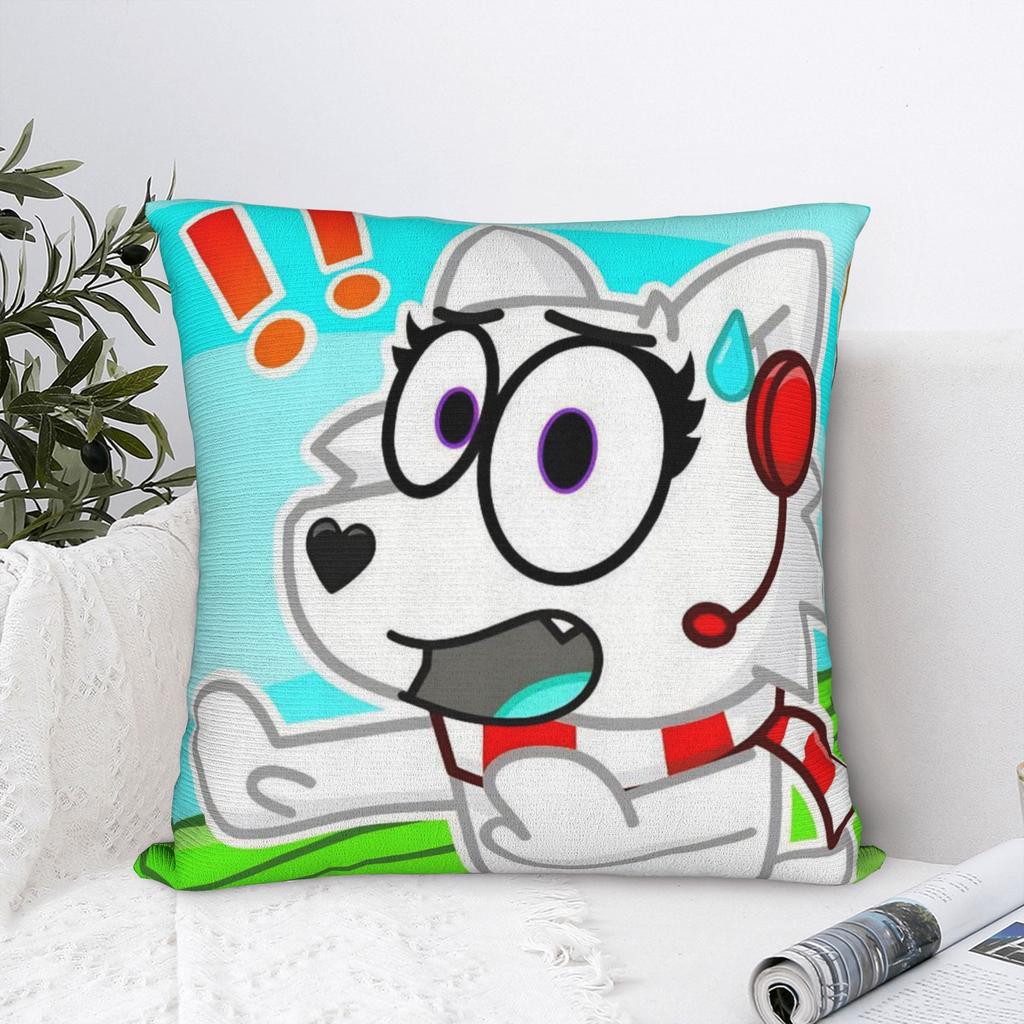 Federa Cuscino Gioco Tylers And Snowi Poliestere Copricuscino Decorativo Carino Cartone Animato Copricuscino Divano Dropshipping 45X45cm