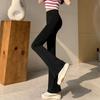 Haifischhose Schlaghose Damen Oberbekleidung Leggings Hohe Taille Bauch Hufeisenhose