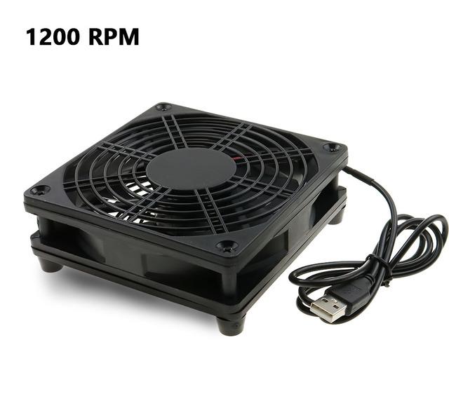 Router Cooling Fan DIY PC Cooler TV Box Wireless  Silent Quiet DC 5V USB Power 120mm 240mm Fan 12CM W/Screws Protective Net