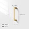 WV Chinese Kitchen Furniture Handles Modern Cupboard Dressers Brass Gold Cabinet Door Handles Closet Drawer Knobs Hardware
