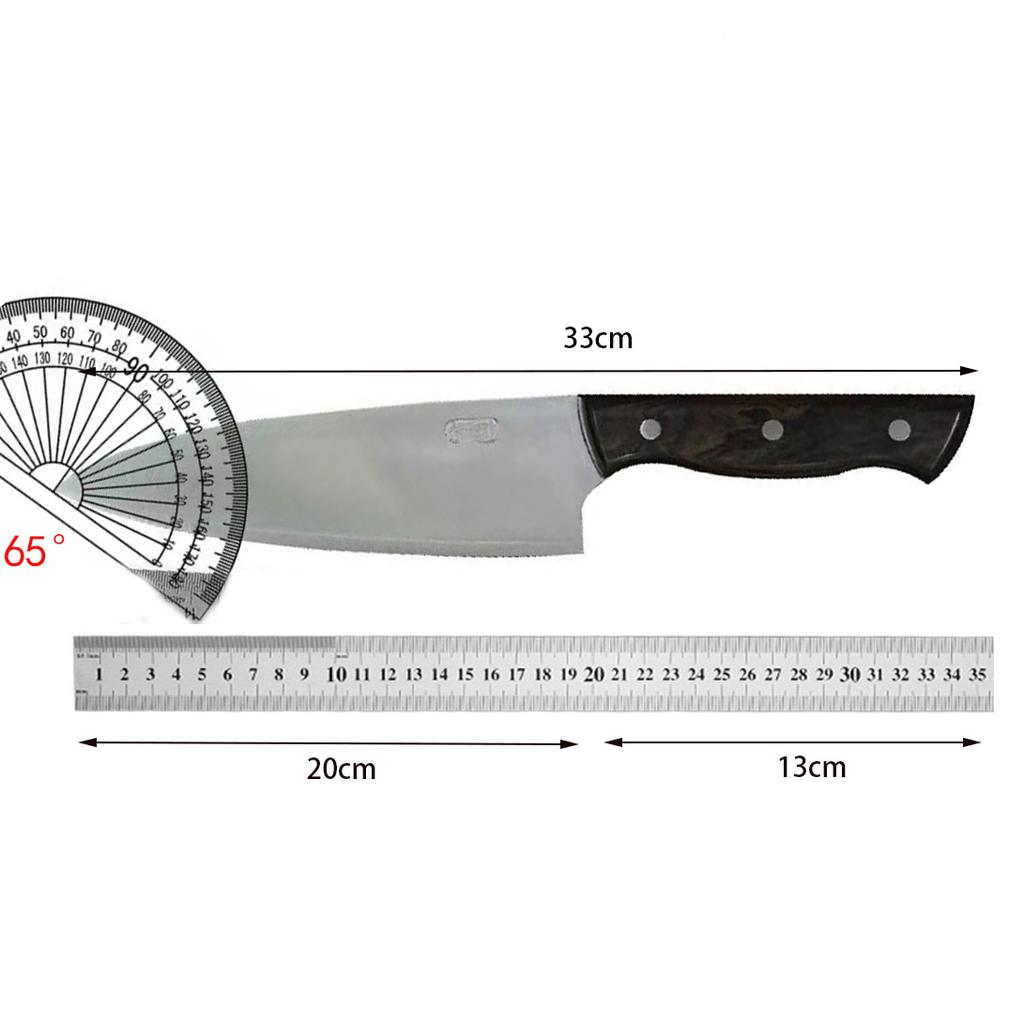 8 Inch Handmade Chef Knife 3-layer BG42 Aviation Special Steel Blade Ebony Handle Cleaver Meat Slicing Vegetables Kitchen Knife