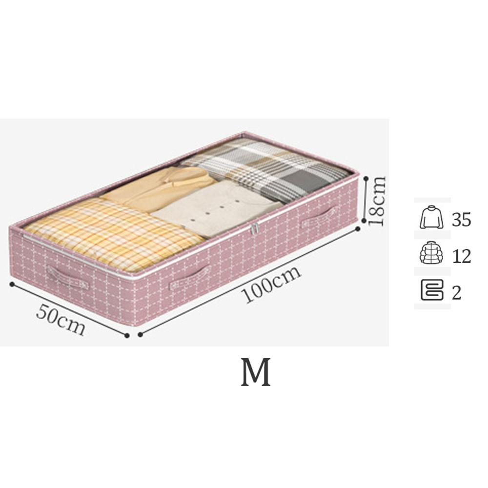 1Pc Under Bed Storage Containers, Large Capacity Underbed Storage Bags Organizer, Thick Fabric Storage Bins with Clear Window