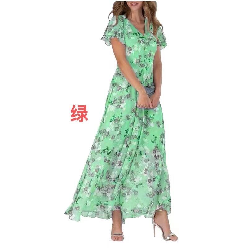 

Dress Large Size Women s Fashion Sexy Spot Dress Group Print XXL