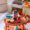 Miniatur Spielzeug Essen Figur für Puppenhaus mit Realistischem Ketchup Eis Joghurt Harz Zubehör Sichere Szenen Requisiten